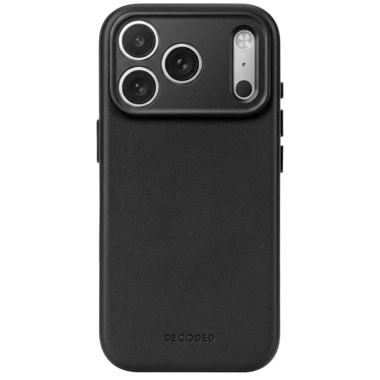 Decoded Housse en cuir pour iPhone 18 Pro Max/17 Pro Max - Noir