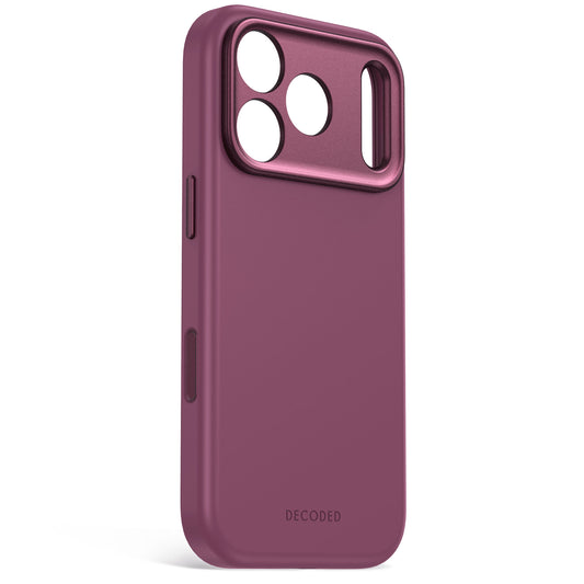 Decoded Antimicrobial Silicone Backcover pour iPhone 18 Pro Max/17 Pro Max - Prune