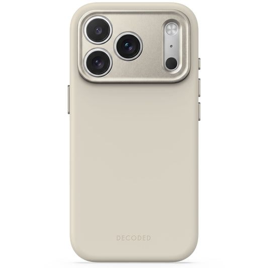 Decoded Antimicrobial Silicone Backcover pour iPhone 18 Pro Max/17 Pro Max - Gris galet