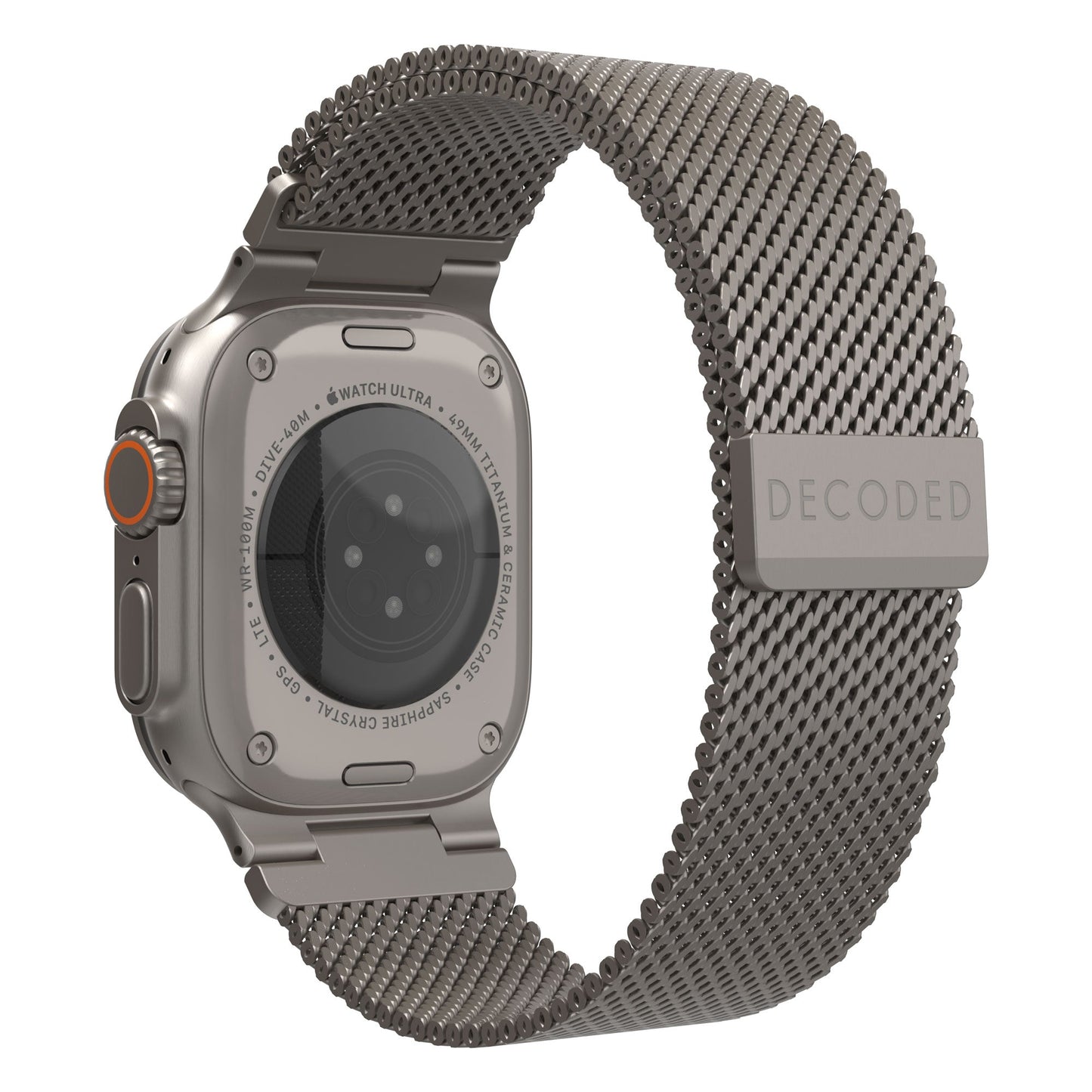 Decoded Milan Traction Band - 44/45/46/49 mm - Titane