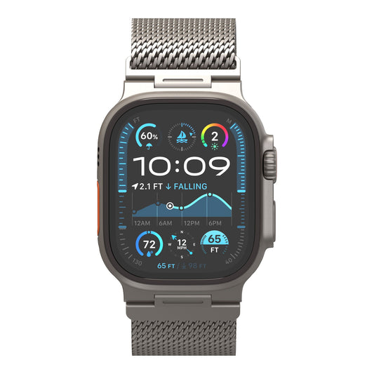 Decoded Milan Traction Band - 44/45/46/49 mm - Titanium