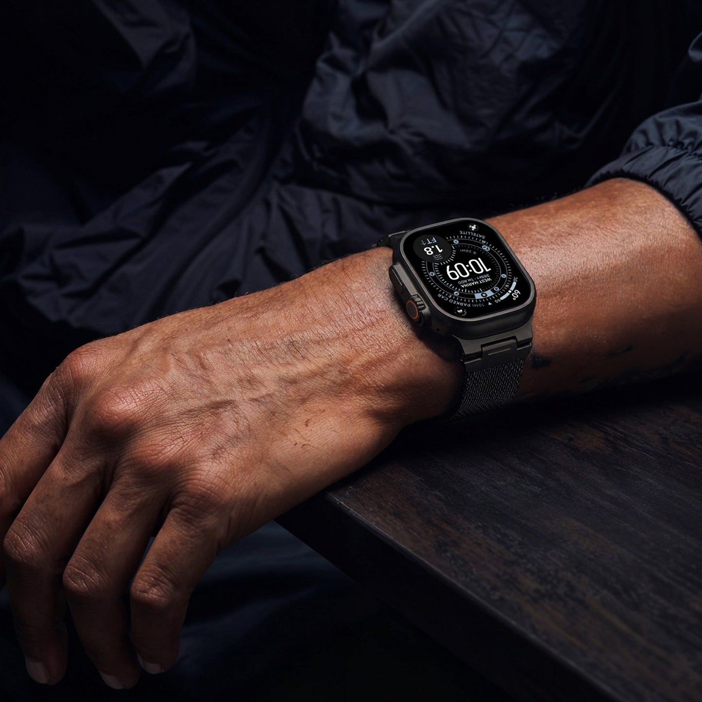 Decoded Milan Traction Band - 44/45/46/49 mm - Zwart