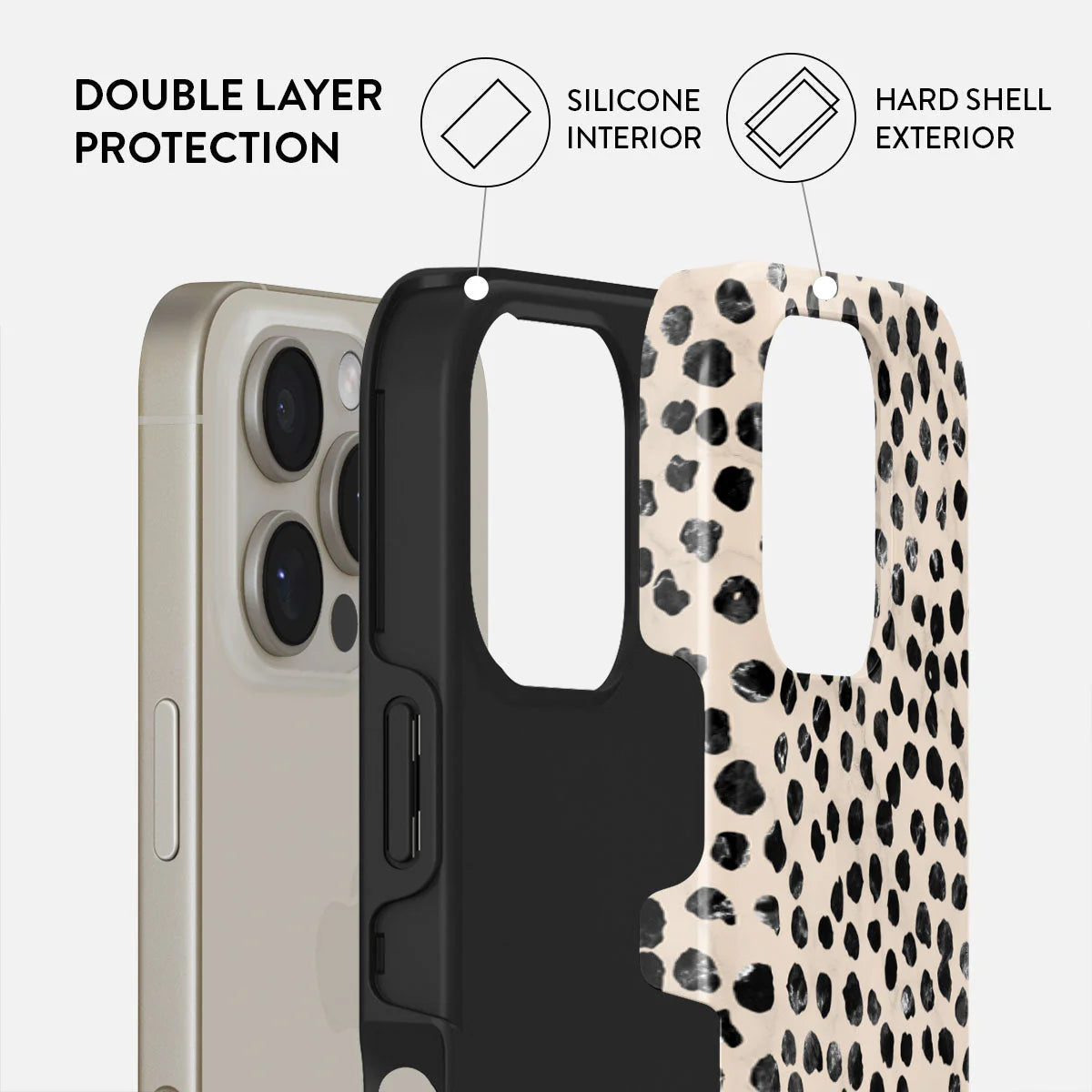 Burga Tough Case met MagSafe voor iPhone 16 Pro Max - Almond Latte