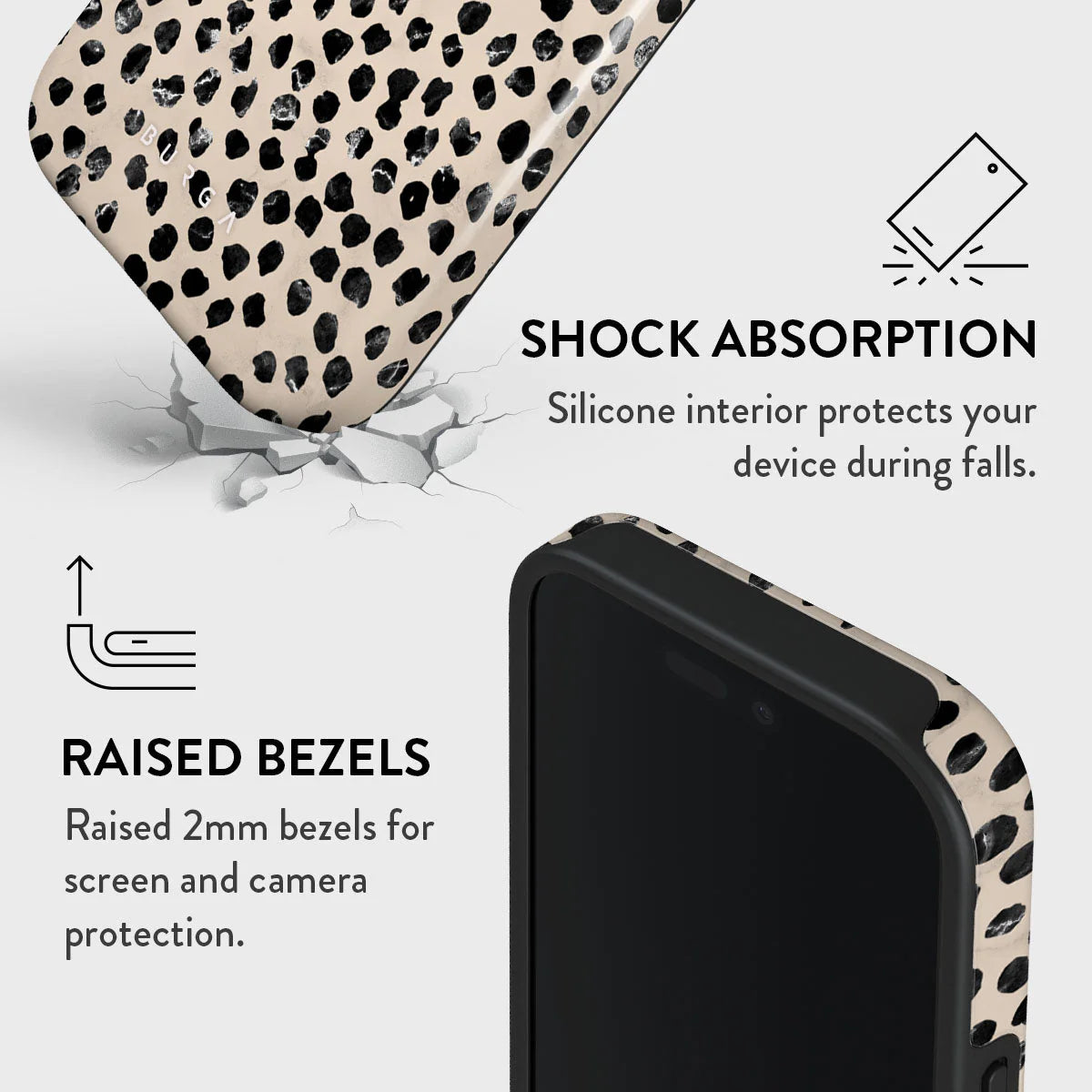 Burga Tough Case met MagSafe voor iPhone 16 Pro Max - Almond Latte