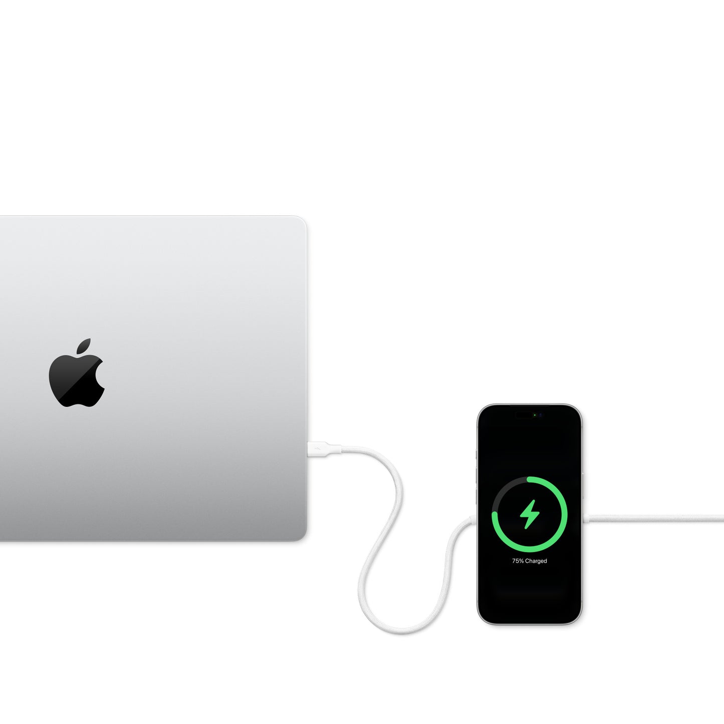 Zens Pro 2 | Wireless Charger - Charging Cable USB-C/USB-C - Wit