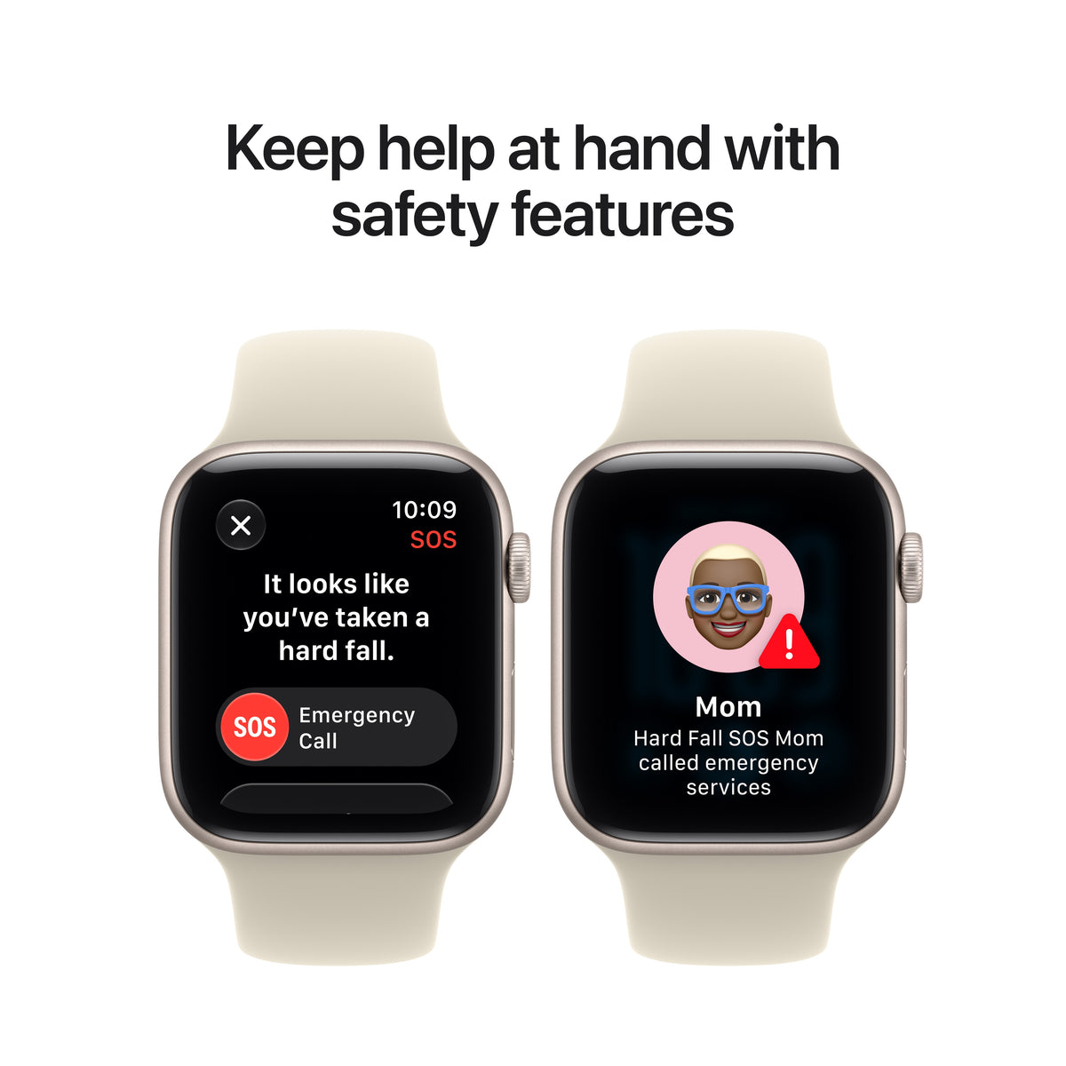 Apple Watch SE 3 (GPS + Cellular) • 44‐mm kast van Middernacht aluminium • Marineblauw sportbandje - M/L