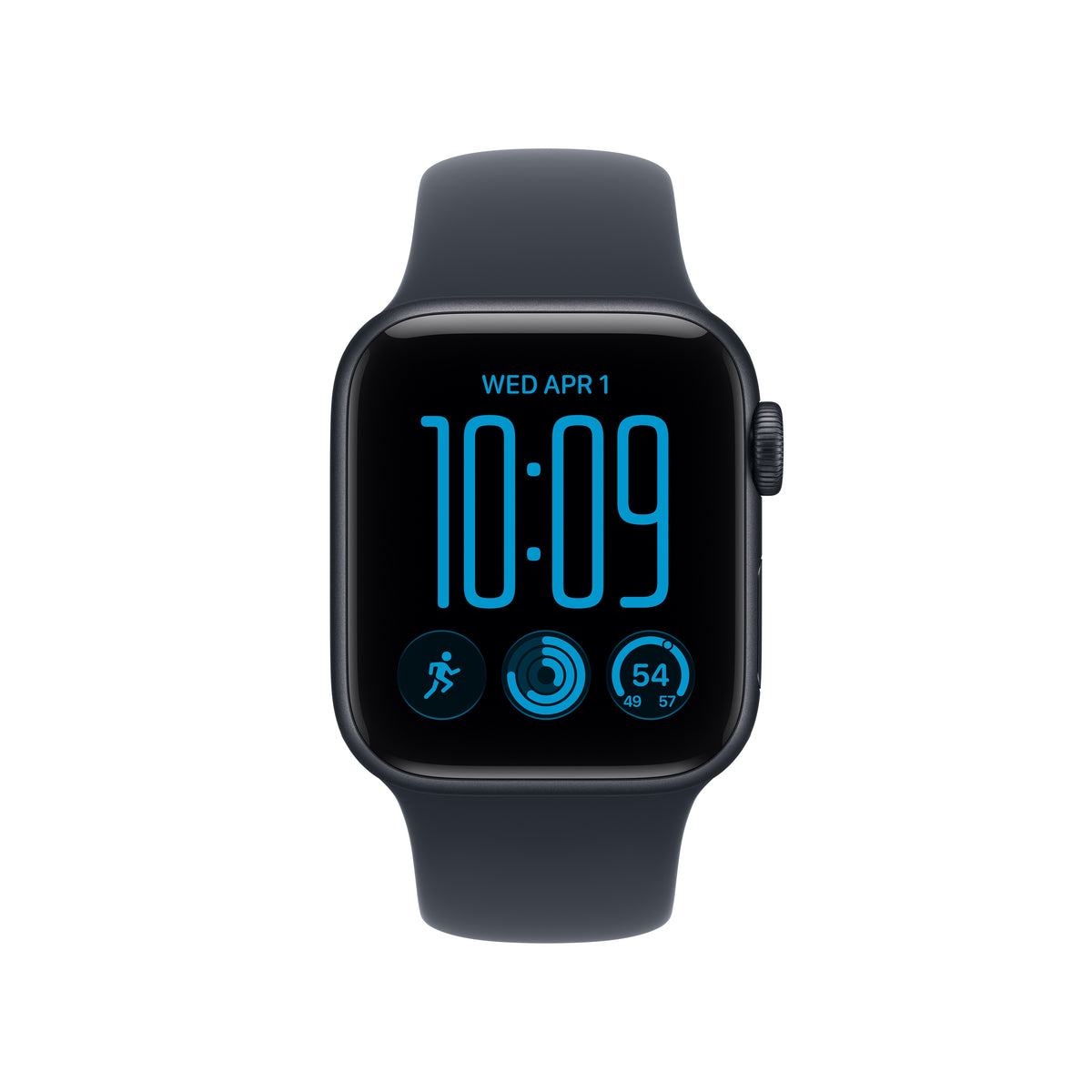 Apple Watch SE 3 (GPS) • 40‐mm kast van Middernacht aluminium • Marineblauw sportbandje - M/L
