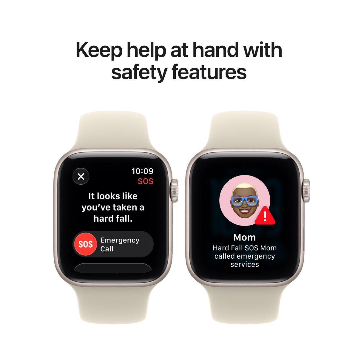 Apple Watch SE 3 (GPS) • 44‐mm kast van Middernacht aluminium • Marineblauw sportbandje - S/M