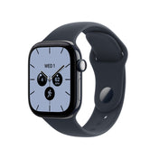 Apple Watch Series 12 (GPS + Cellular) • 42-mm kast van Nachtblauw keramiek • Marineblauw sportbandje - S/M