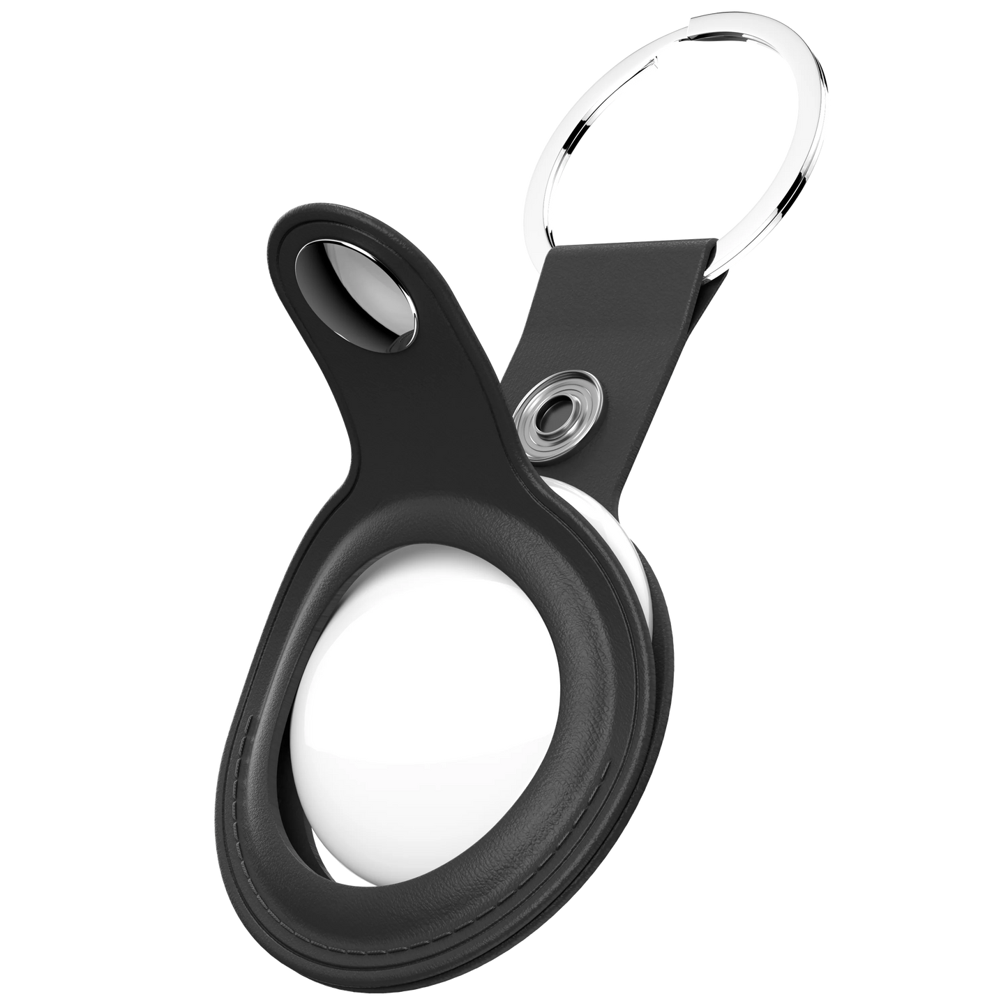 KeyBudz AirTag-sleutelhanger - Zwart