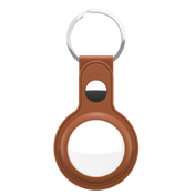 KeyBudz AirTag-sleutelhanger - Zadelbruin