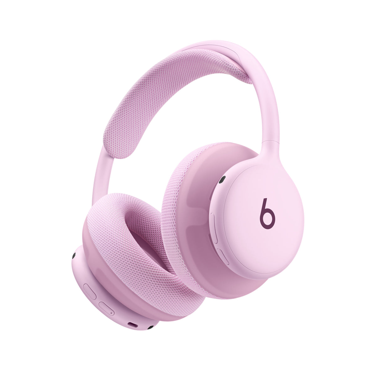 Beats 360 over-ear koptelefoon – Roze + Roze kussens van hoogwaardig gebreid textiel