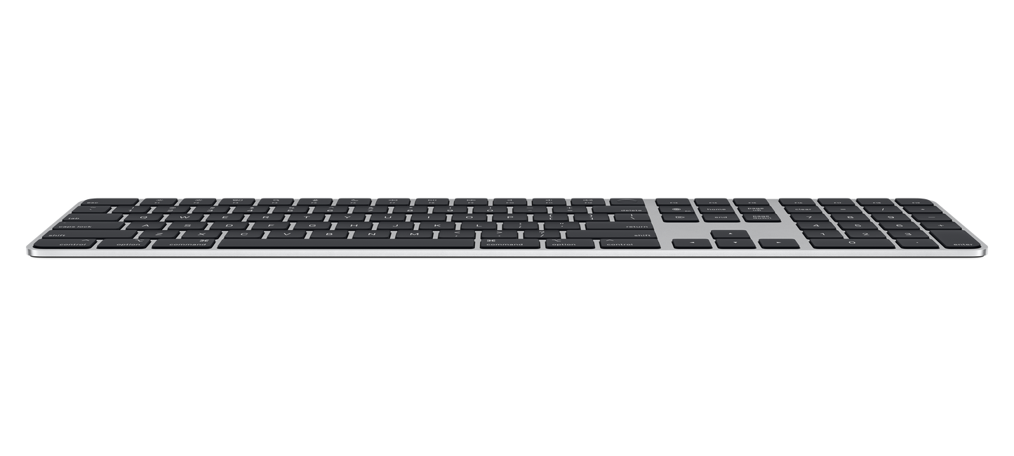 Magic Keyboard met Touch ID en numeriek toetsenblok voor Mac-modellen met Apple silicon - Frans - Zwarte toetsen