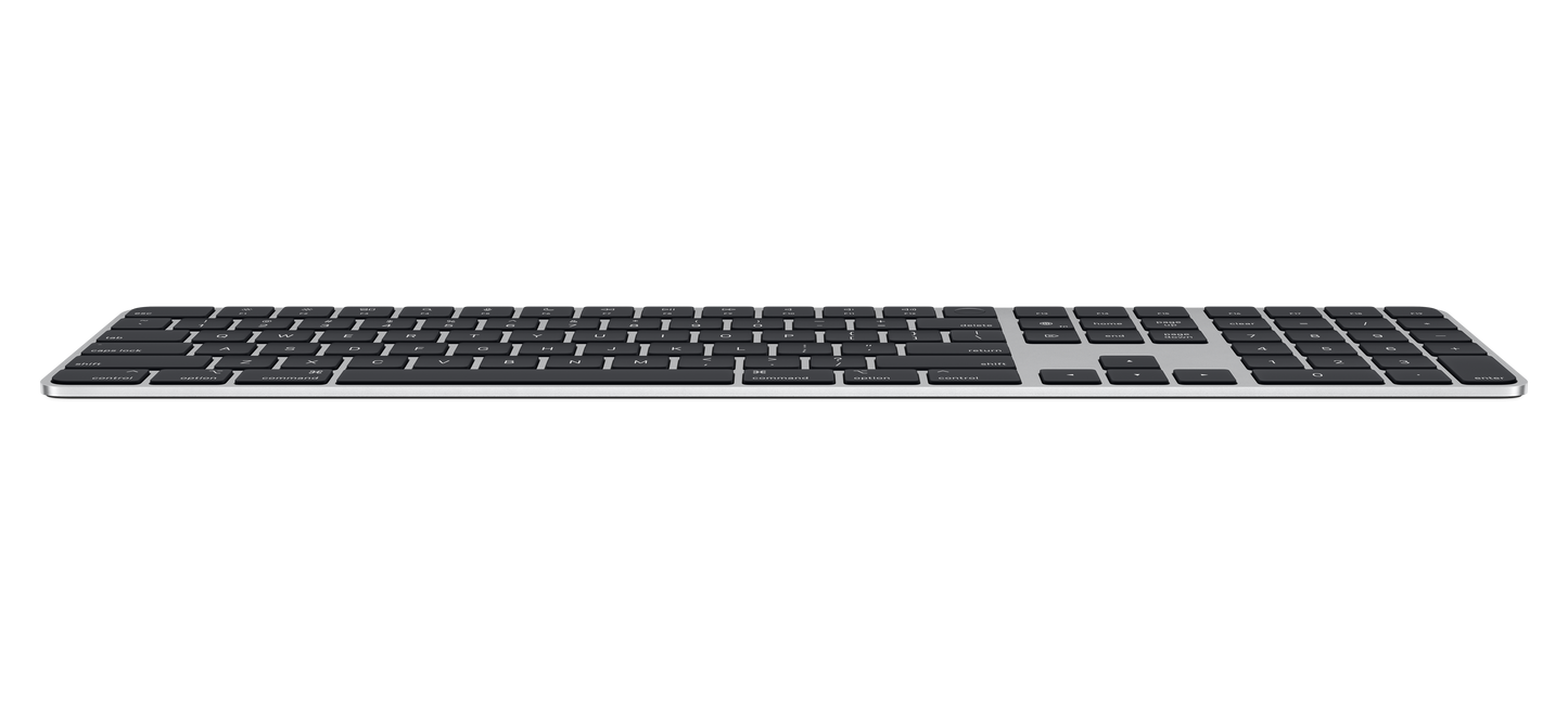 EOL Magic Keyboard met Touch ID en numeriek toetsenblok voor Mac-modellen met Apple silicon - Frans - Zwarte toetsen (Lightning)