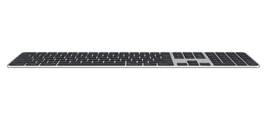 EOL Magic Keyboard met Touch ID en numeriek toetsenblok voor Mac-modellen met Apple silicon - Frans - Zwarte toetsen (Lightning)