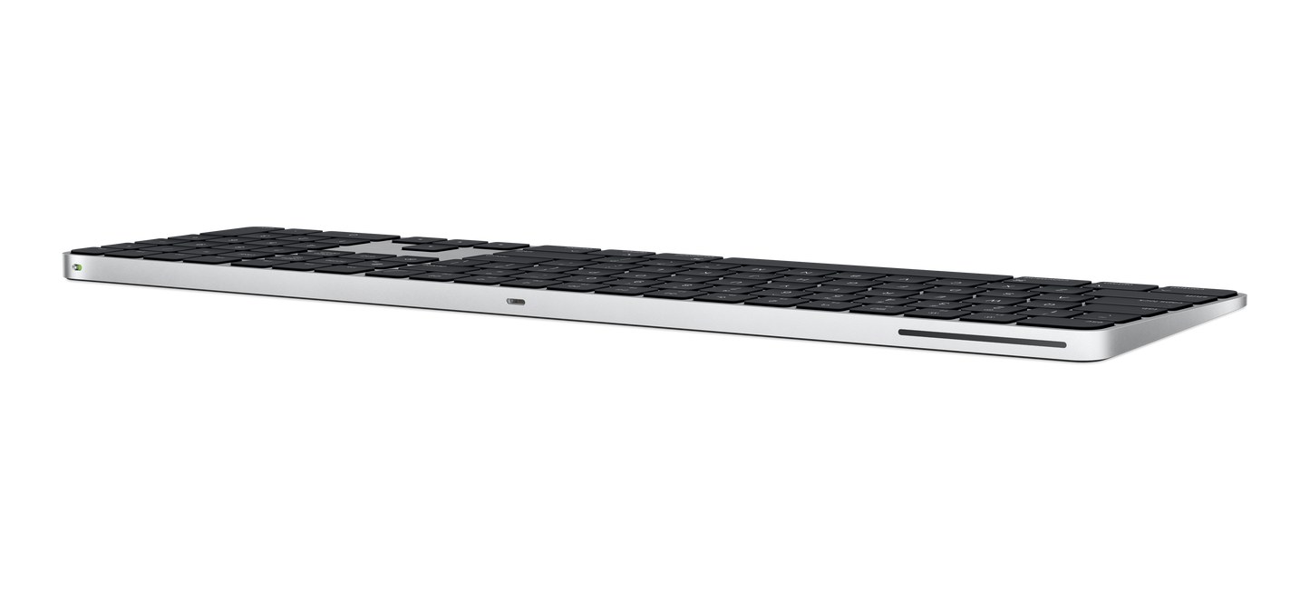 EOL Magic Keyboard met Touch ID en numeriek toetsenblok voor Mac-modellen met Apple silicon - Frans - Zwarte toetsen (Lightning)