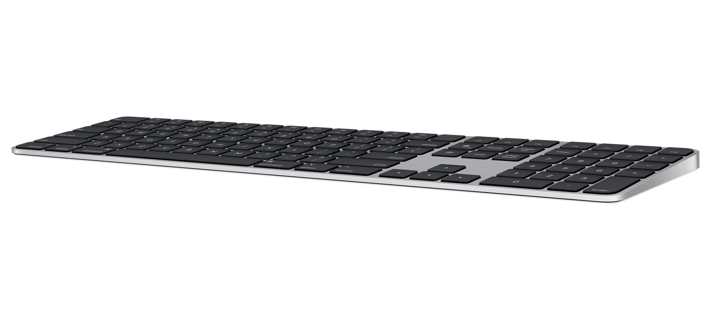 EOL Magic Keyboard met Touch ID en numeriek toetsenblok voor Mac-modellen met Apple silicon - Frans - Zwarte toetsen (Lightning)