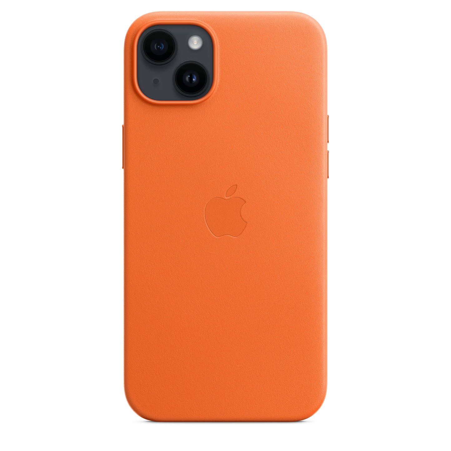 EOL Leren hoesje met MagSafe voor iPhone 14 Plus - Oranje