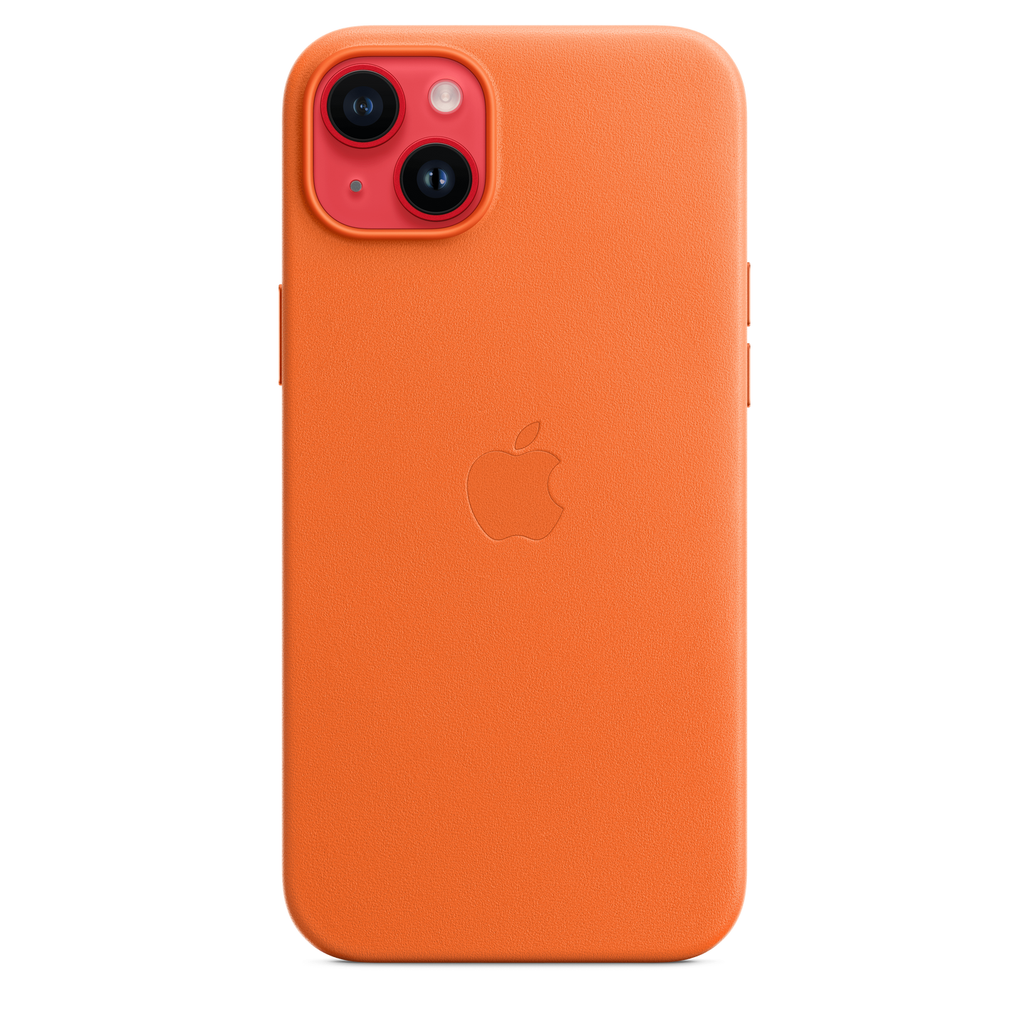 EOL Leren hoesje met MagSafe voor iPhone 14 Plus - Oranje