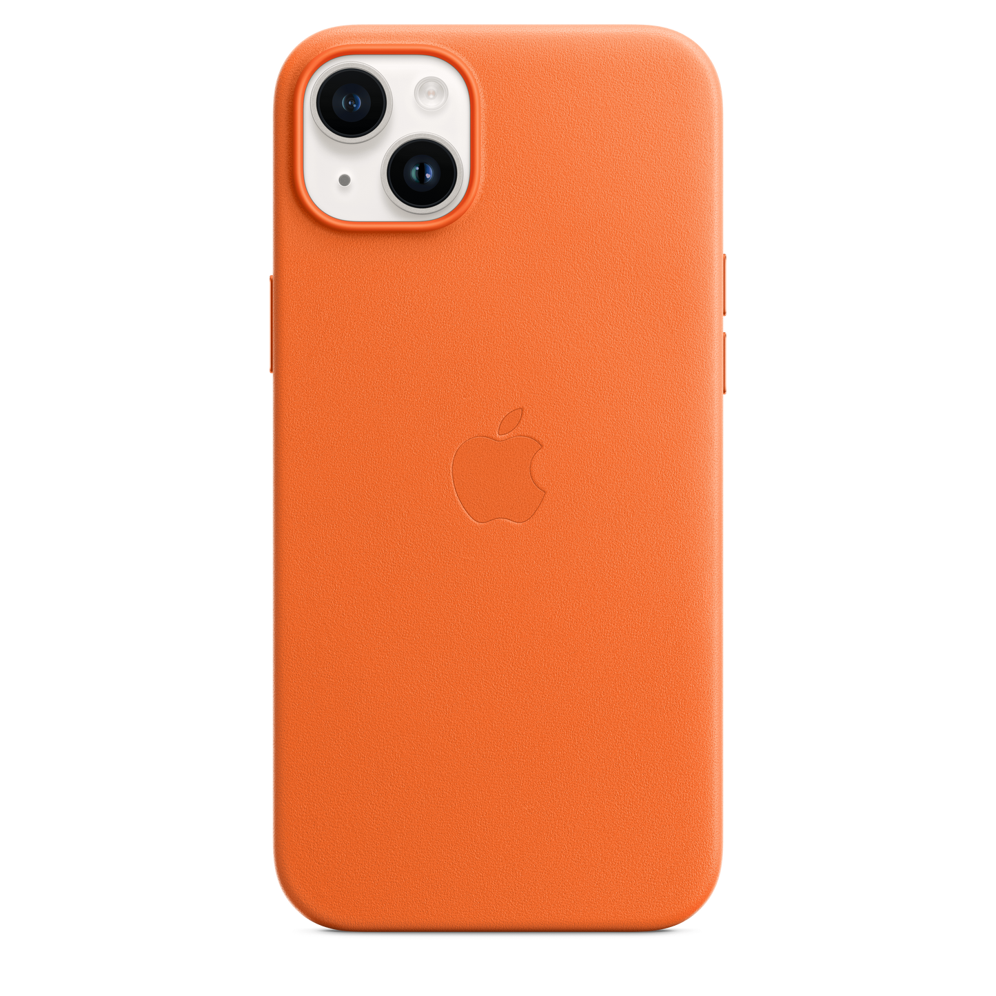 EOL Leren hoesje met MagSafe voor iPhone 14 Plus - Oranje