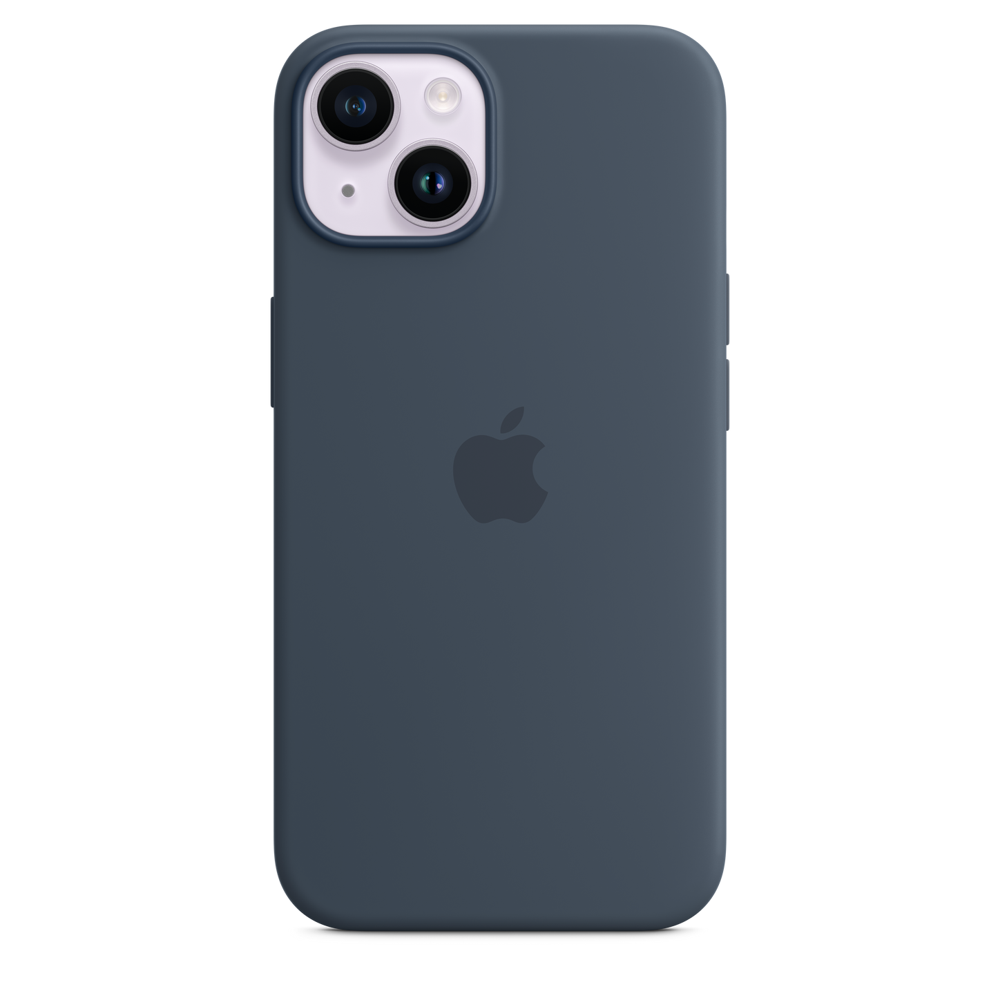 Siliconenhoesje met MagSafe voor iPhone 14 - Stormblauw