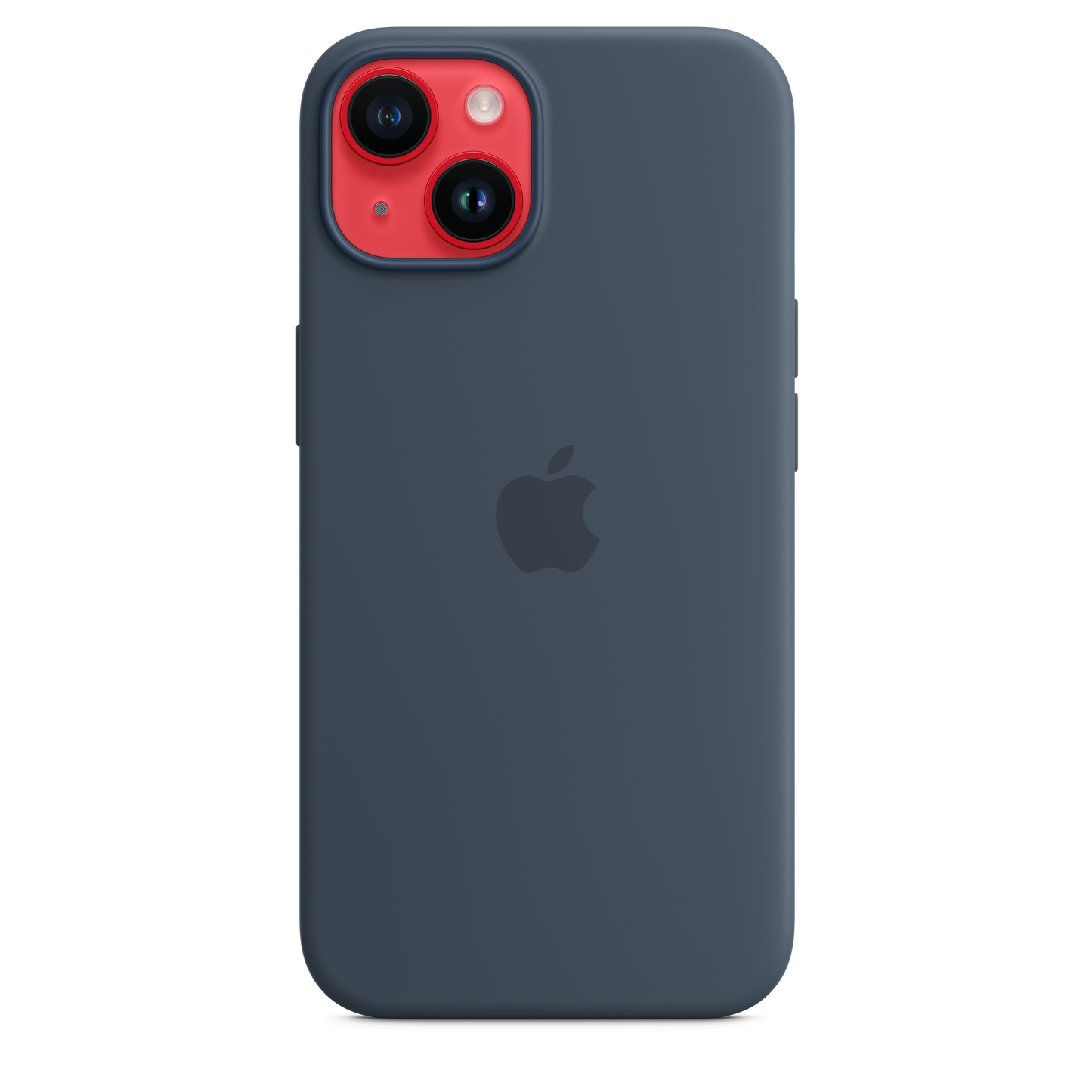 Siliconenhoesje met MagSafe voor iPhone 14 - Stormblauw