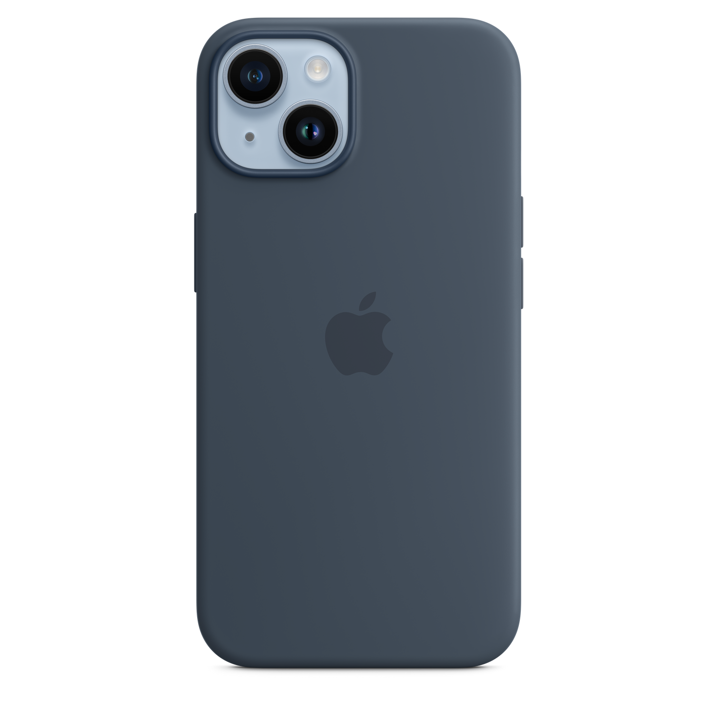 Siliconenhoesje met MagSafe voor iPhone 14 - Stormblauw
