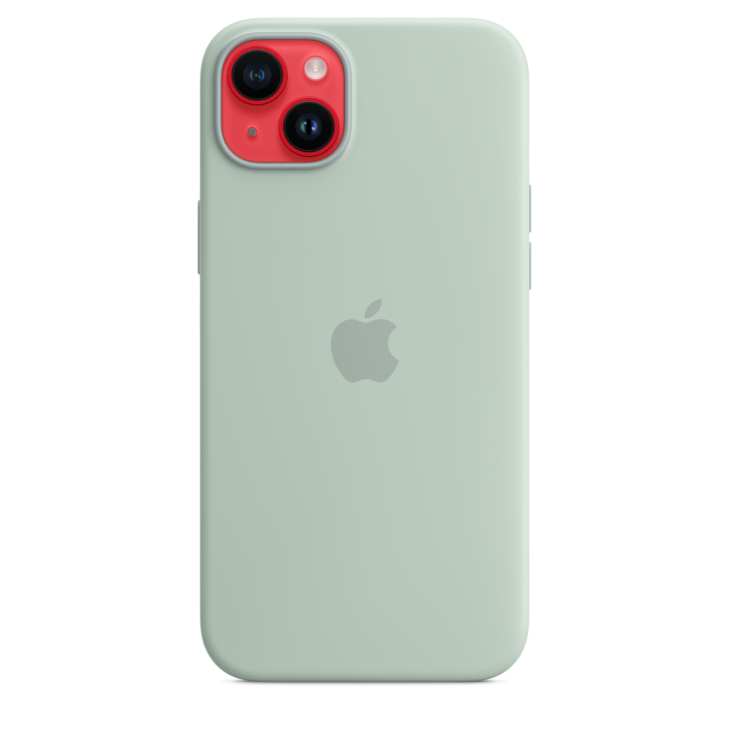 EOL Coque en silicone avec MagSafe pour iPhone 14 Plus - Bleu cactus