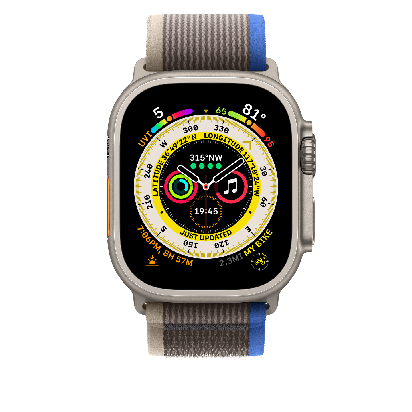 EOL Trail-bandje - Blauw/grijs (49 mm) - S/M