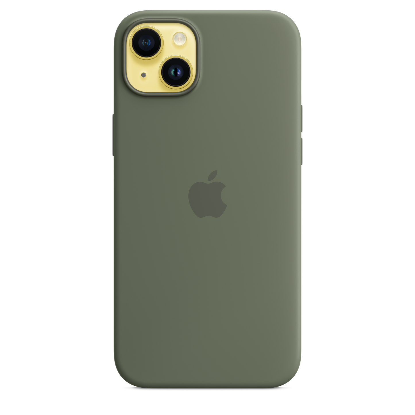 EOL Coque en silicone avec MagSafe pour iPhone 14 Plus - Olive