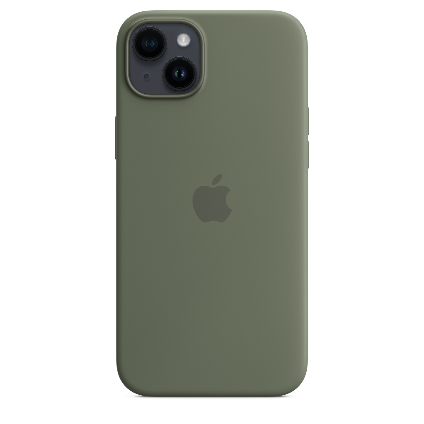 EOL Coque en silicone avec MagSafe pour iPhone 14 Plus - Olive