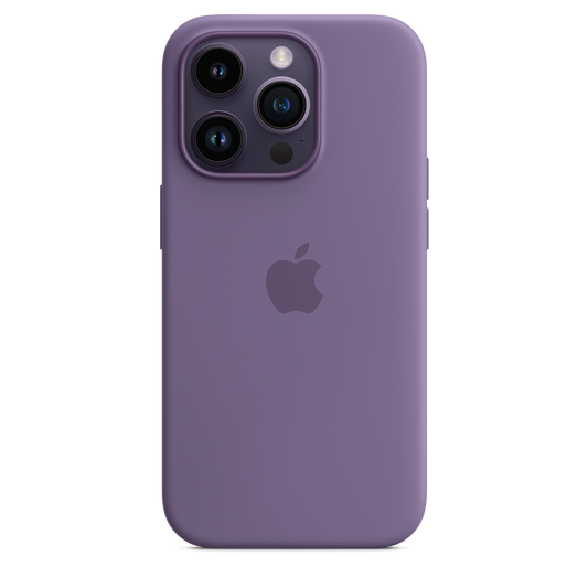 Coque en silicone avec MagSafe pour iPhone 14 Pro - Iris