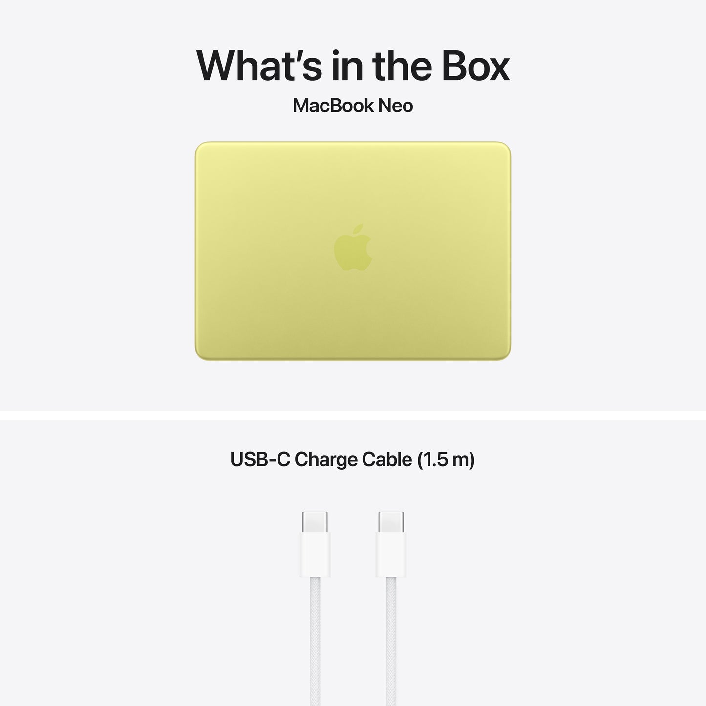 [OPEN BOX] MacBook Neo 13 pouces: Puce Apple A18 Pro avec CPU 6 cœurs et GPU 5 cœurs, Magic Keyboard, 8 Go, 256 Go SSD - Jaune agrume (Azerty FR)