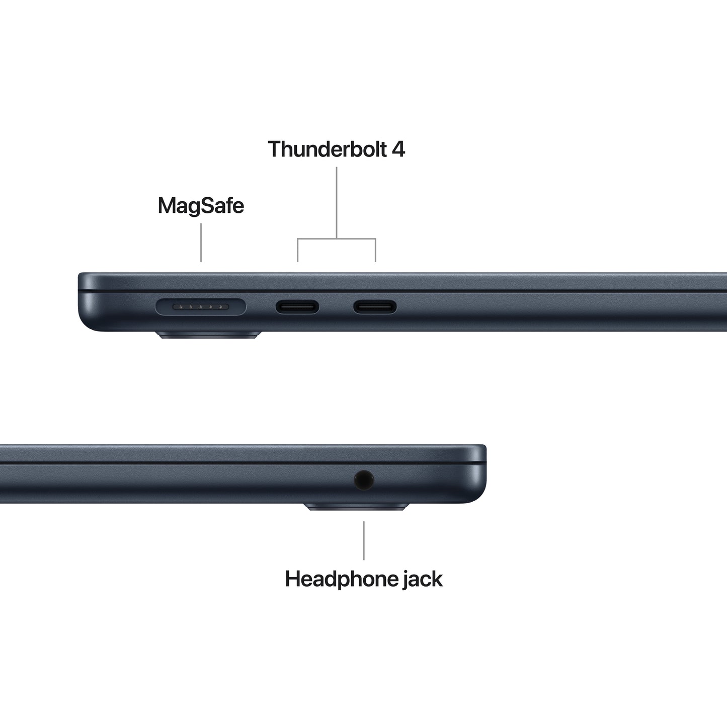 13-inch MacBook Air: Apple M5-chip met 10‑Core CPU en 10‑Core GPU, 24 GB,  1 TB SSD - Middernacht (Qwerty NL)