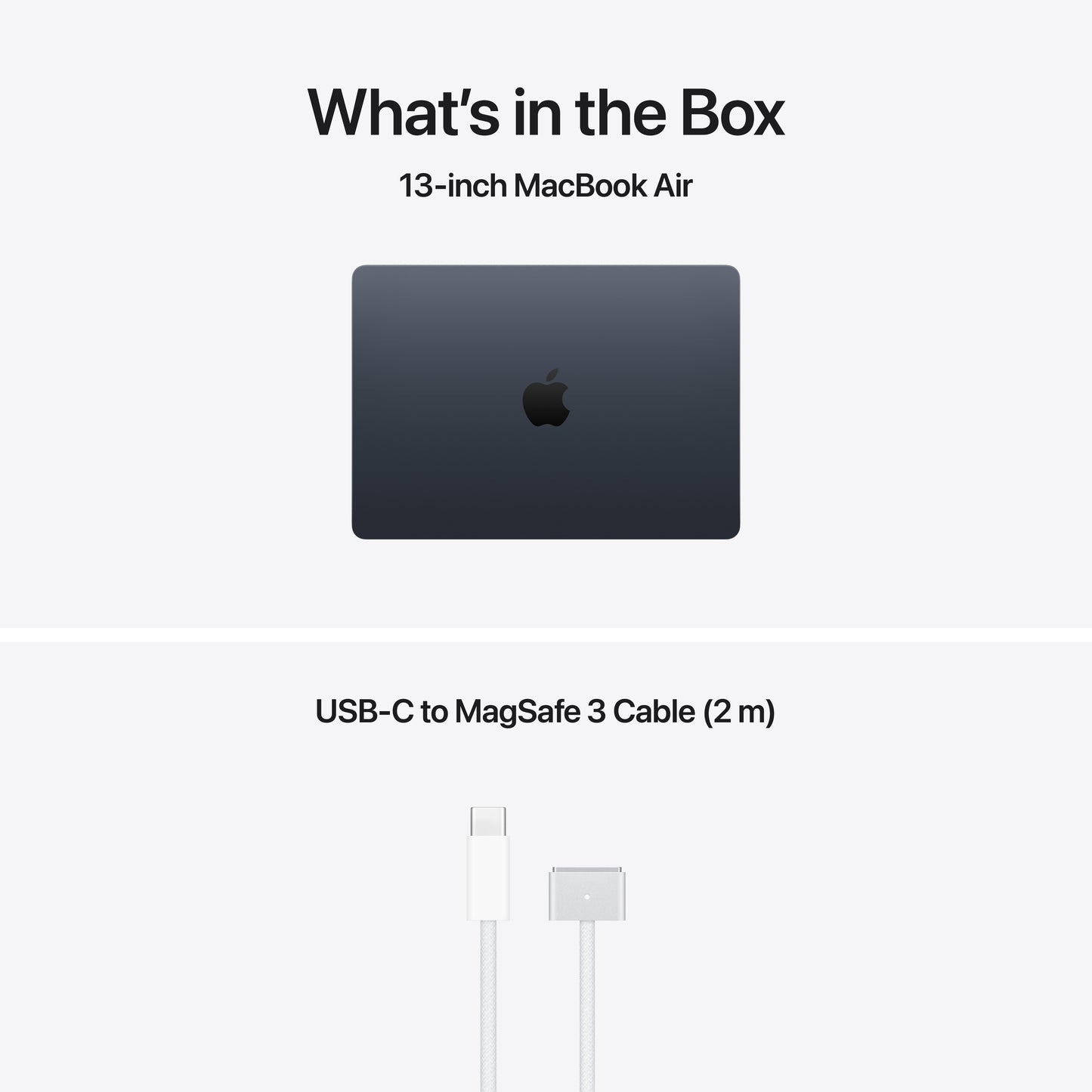 13-inch MacBook Air: Apple M5-chip met 10‑Core CPU en 8‑Core GPU, 16 GB, 512 GB SSD - Middernacht (Qwerty NL)