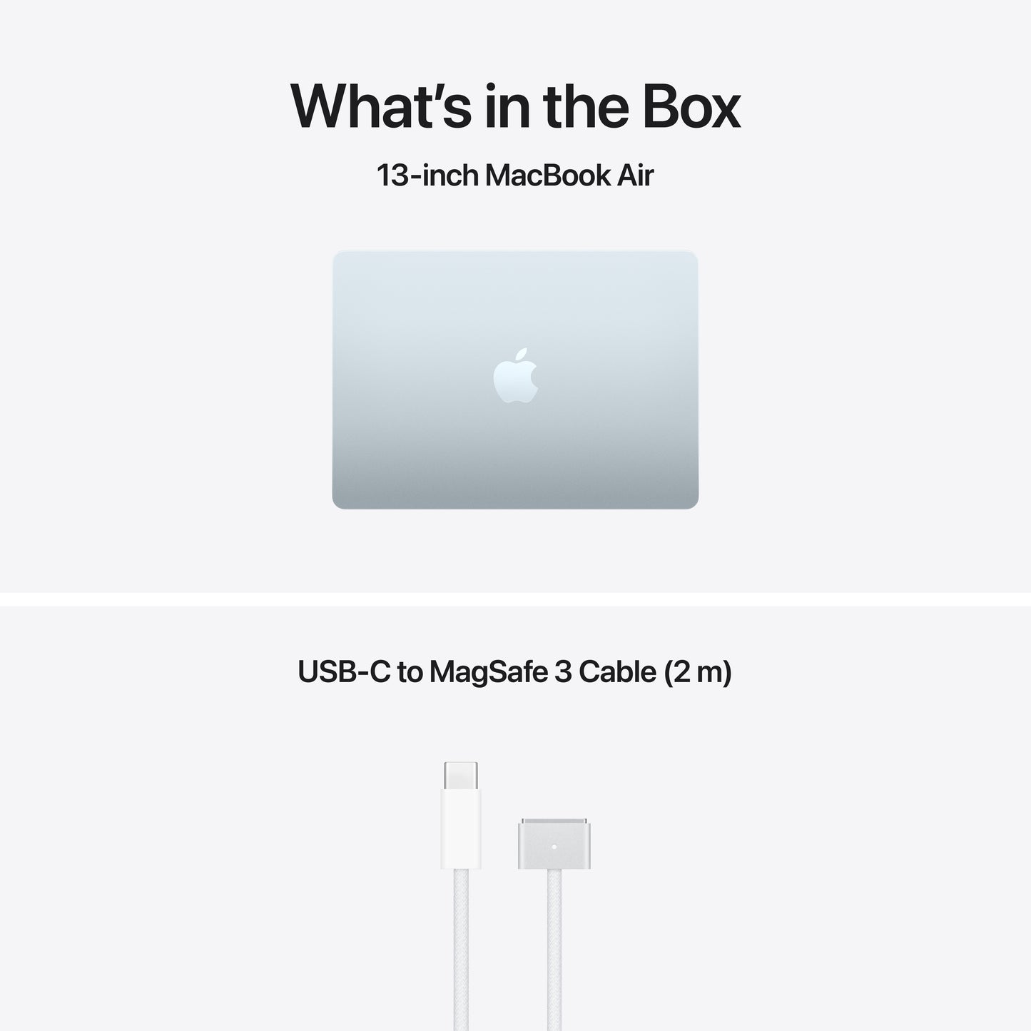 13-inch MacBook Air: Apple M5-chip met 10‑Core CPU en 10‑Core GPU, 16 GB, 1 TB SSD - Hemelsblauw (Qwerty NL)