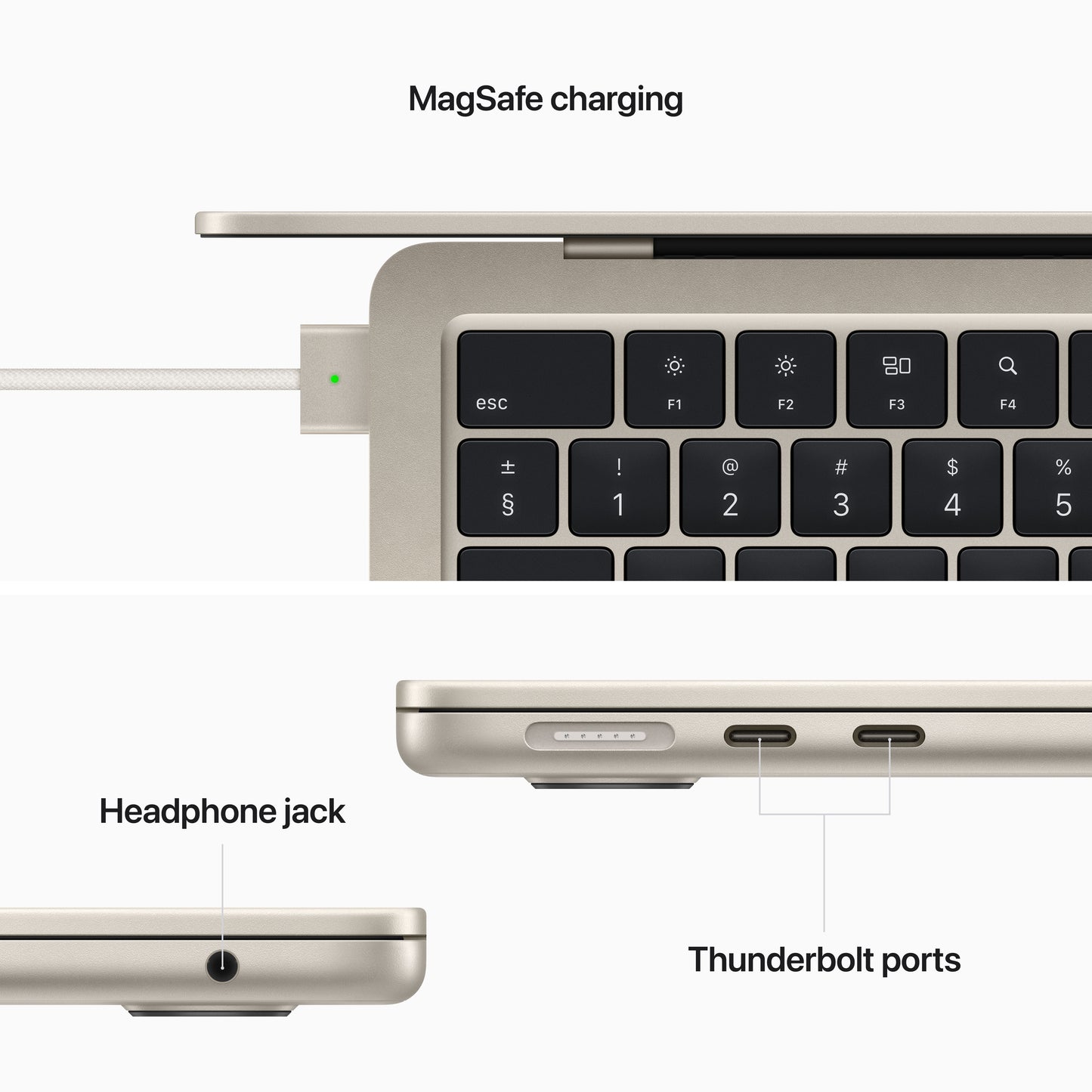 [OPEN BOX] CTO 13-inch MacBook Air: Apple M2-chip met 8-core CPU en 10-core GPU, 16 GB, 1 TB - Sterrenlicht - FR (Azerty)