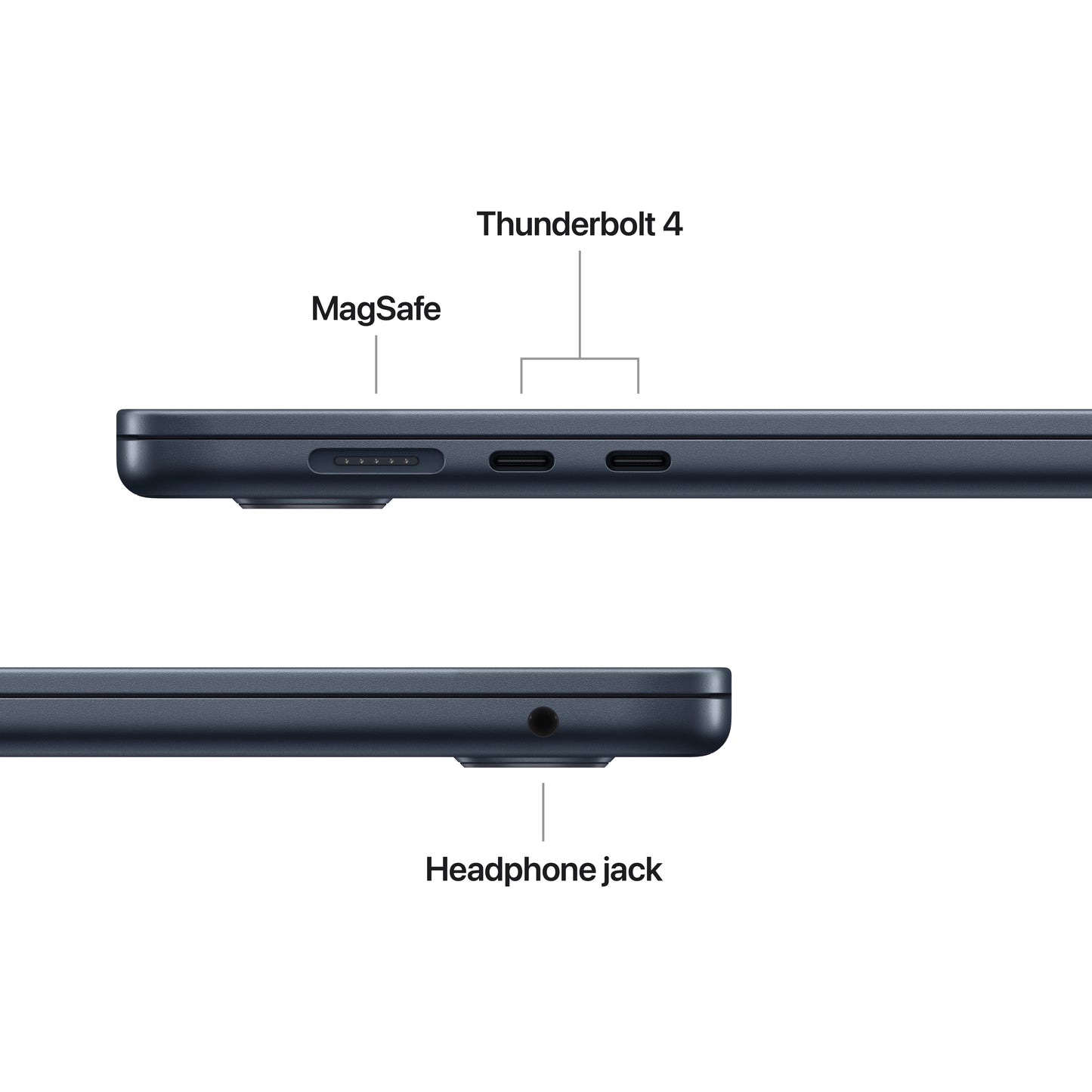 15-inch MacBook Air: Apple M5-chip met 10‑Core CPU en 10‑Core GPU, 16 GB, 1 TB SSD - Middernacht (Qwerty NL)