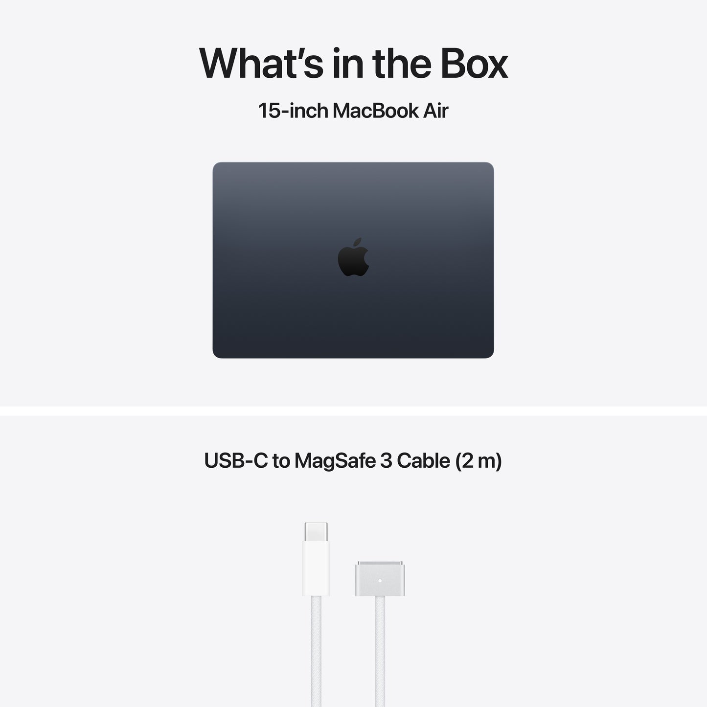15-inch MacBook Air: Apple M5-chip met 10‑Core CPU en 10‑Core GPU, 24 GB, 1 TB SSD - Middernacht (Qwerty NL)