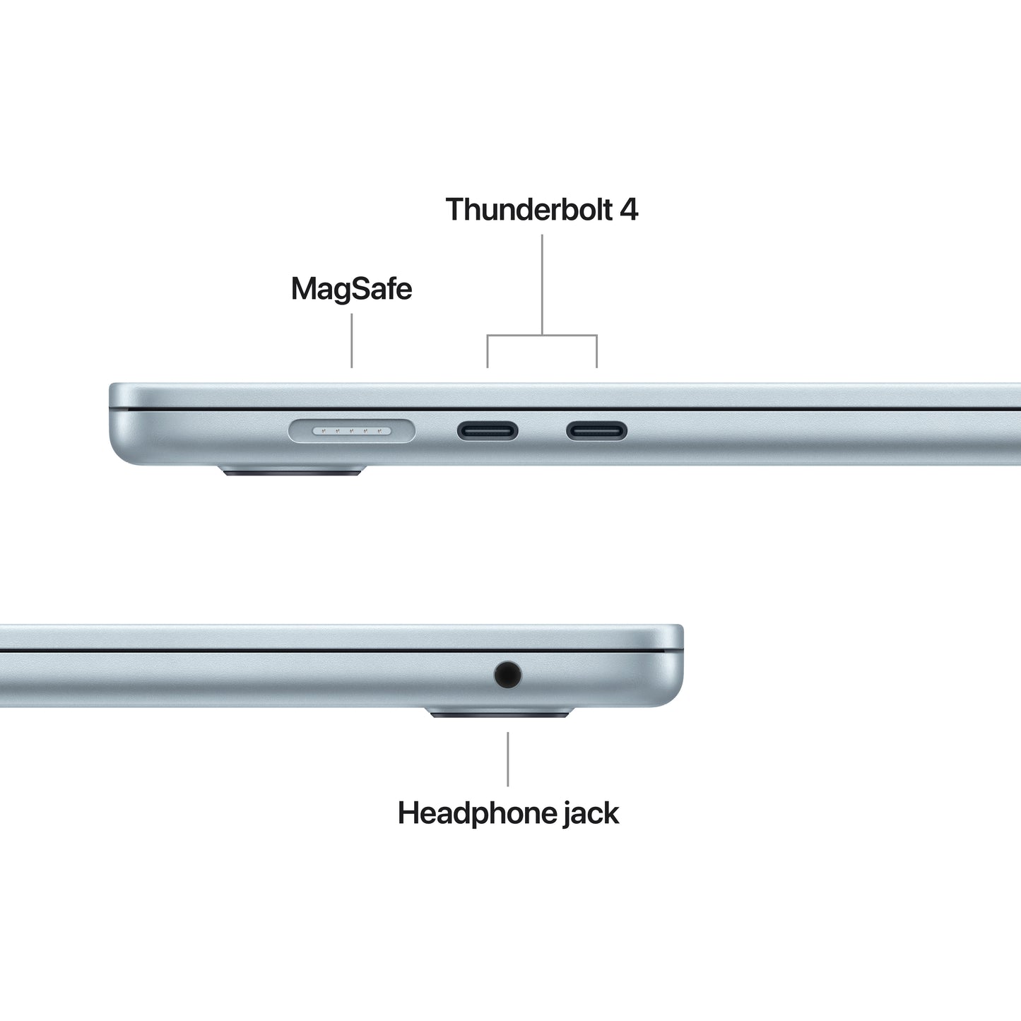[OPEN BOX] MacBook Air 15 pouces: Puce Apple M5 avec CPU 10 cœurs et GPU 10 cœurs, 16 Go, 1 To SSD - Ciel (Qwerty NL)