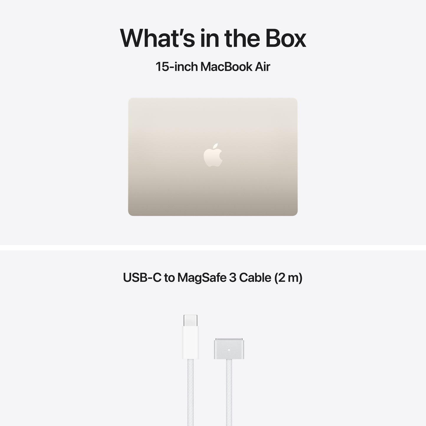 [OPEN BOX] 15-inch MacBook Air: Apple M5-chip met 10‑Core CPU en 10‑Core GPU, 16 GB, 512 GB SSD - Sterrenlicht (Azerty FR)