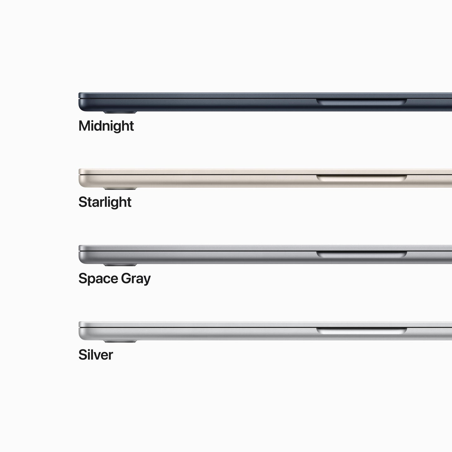 EOL 15-inch MacBook Air: Apple M2‑chip met 8‑core CPU en 10‑core GPU, 8 GB, 256 GB - Sterrenlicht (Azerty FR)