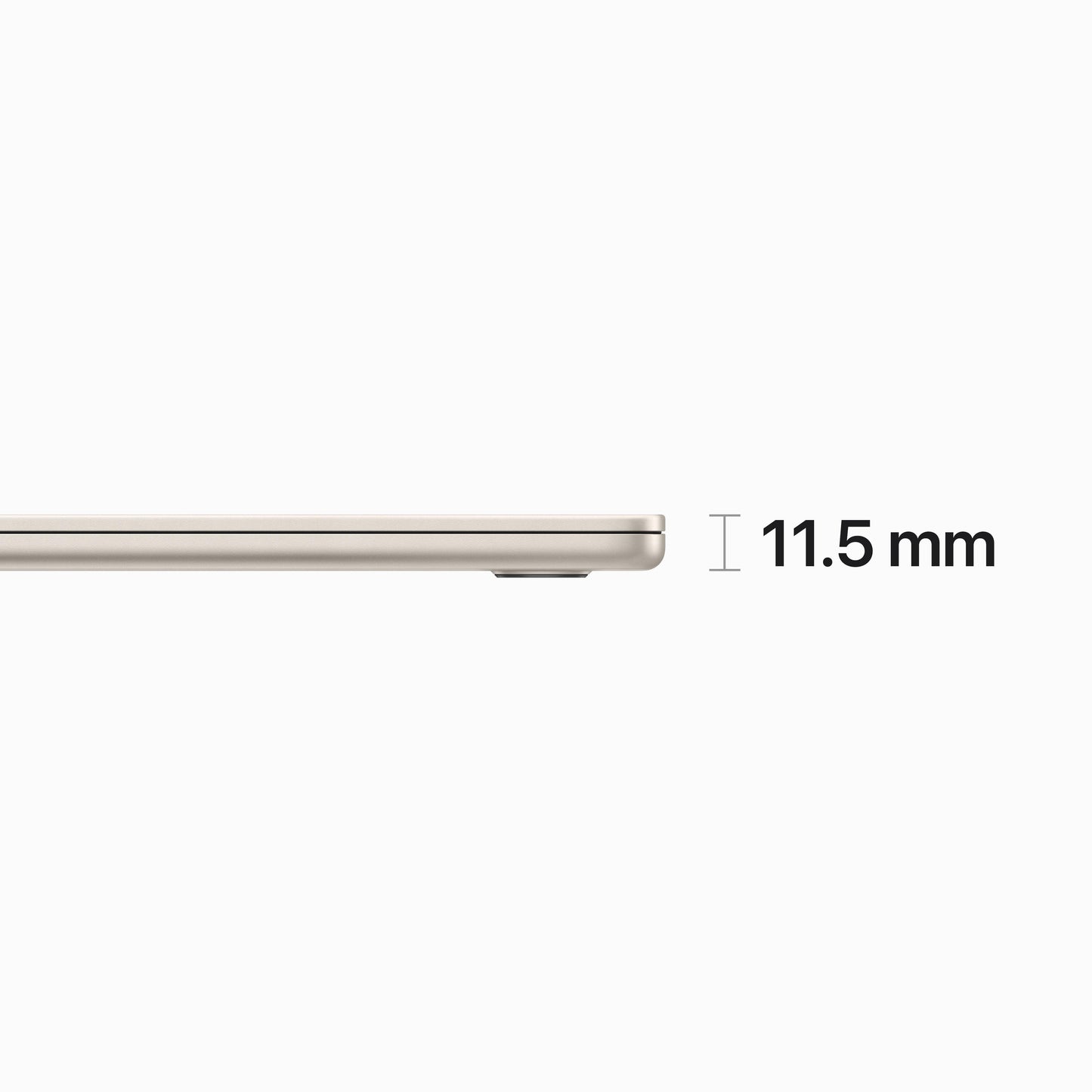 EOL 15-inch MacBook Air: Apple M2‑chip met 8‑core CPU en 10‑core GPU, 8 GB, 256 GB - Sterrenlicht (Azerty FR)