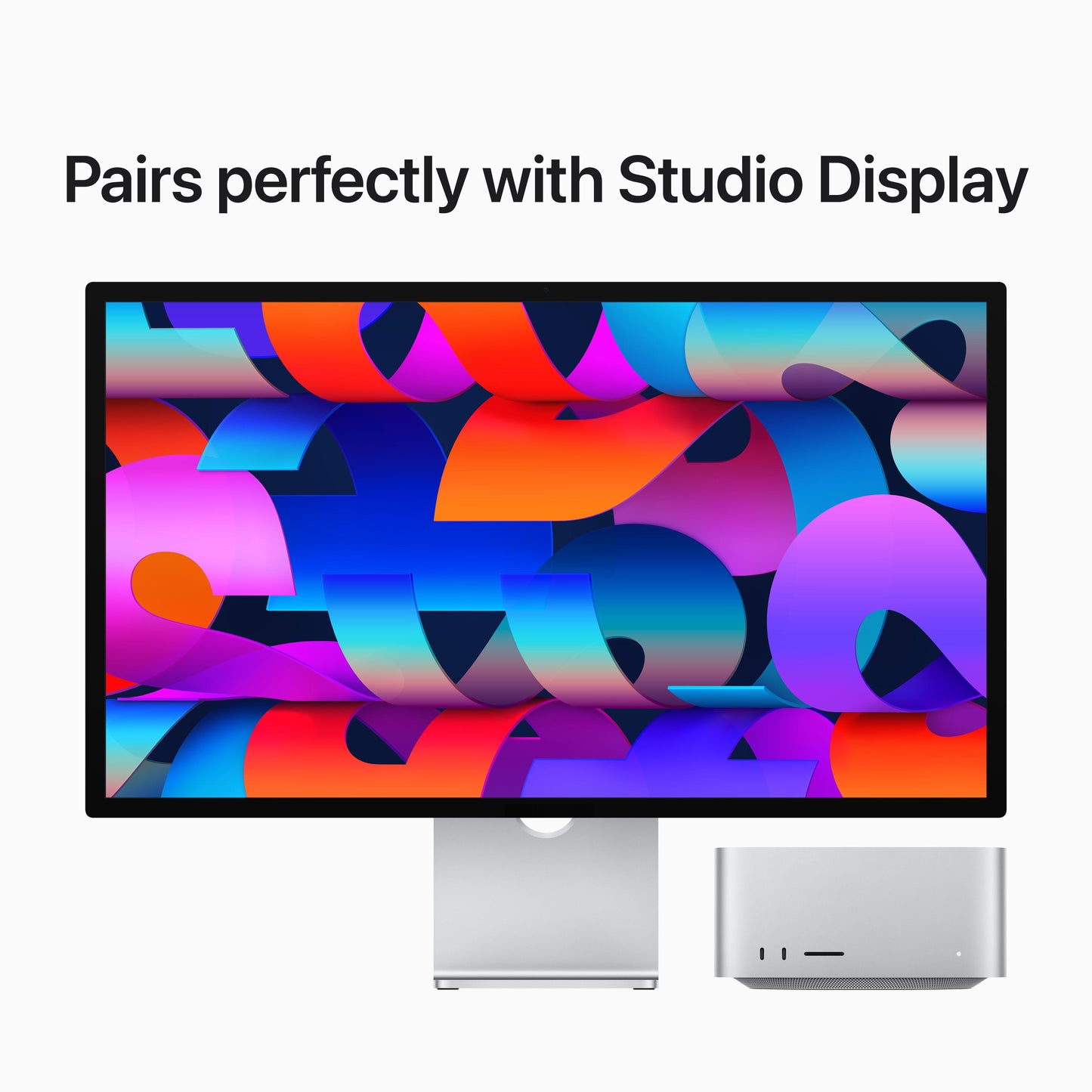Mac Studio: Apple M2 Ultra avec CPU 24 cœurs, GPU 60 cœurs et Neural Engine 32 cœurs, 1 To SSD