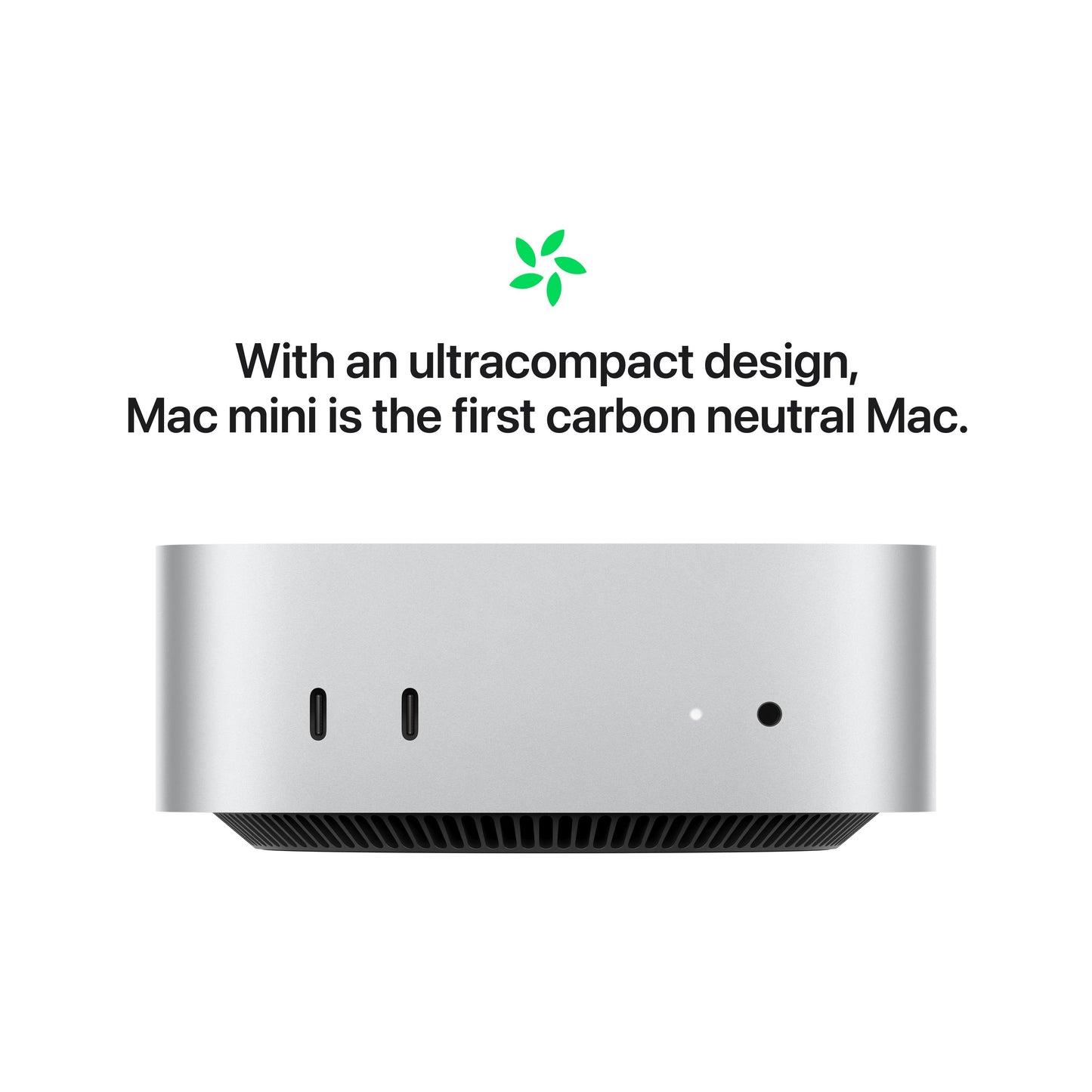 CTO Mac mini: Apple M4-chip met 10‑core CPU en 10‑core GPU, 24 GB, 256 GB - Zilver