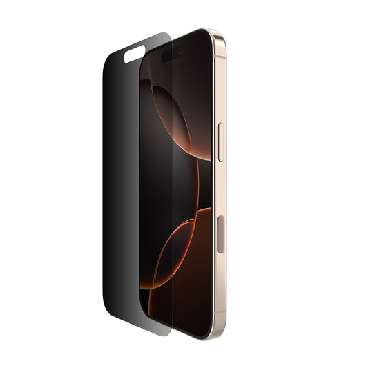Belkin Screen Protector voor iPhone 17 / iPhone 16 Pro - Recycled Glass - Privacy (Boxed)