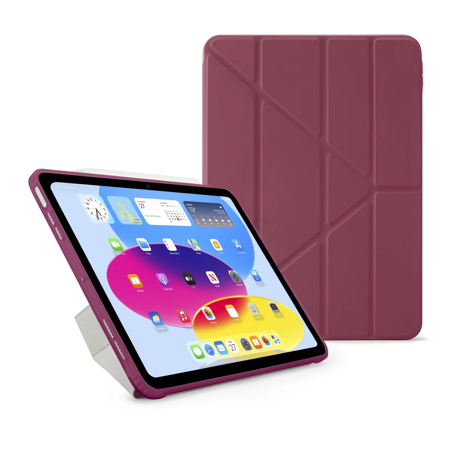 Origami Case pour iPad (10e gén./A16) - Bordeaux