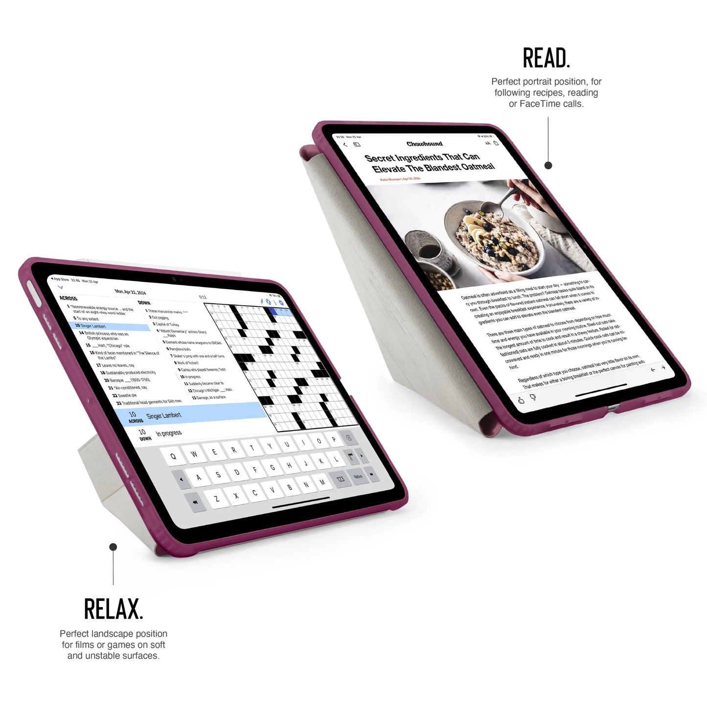 Origami Case pour iPad (10e gén./A16) - Bordeaux