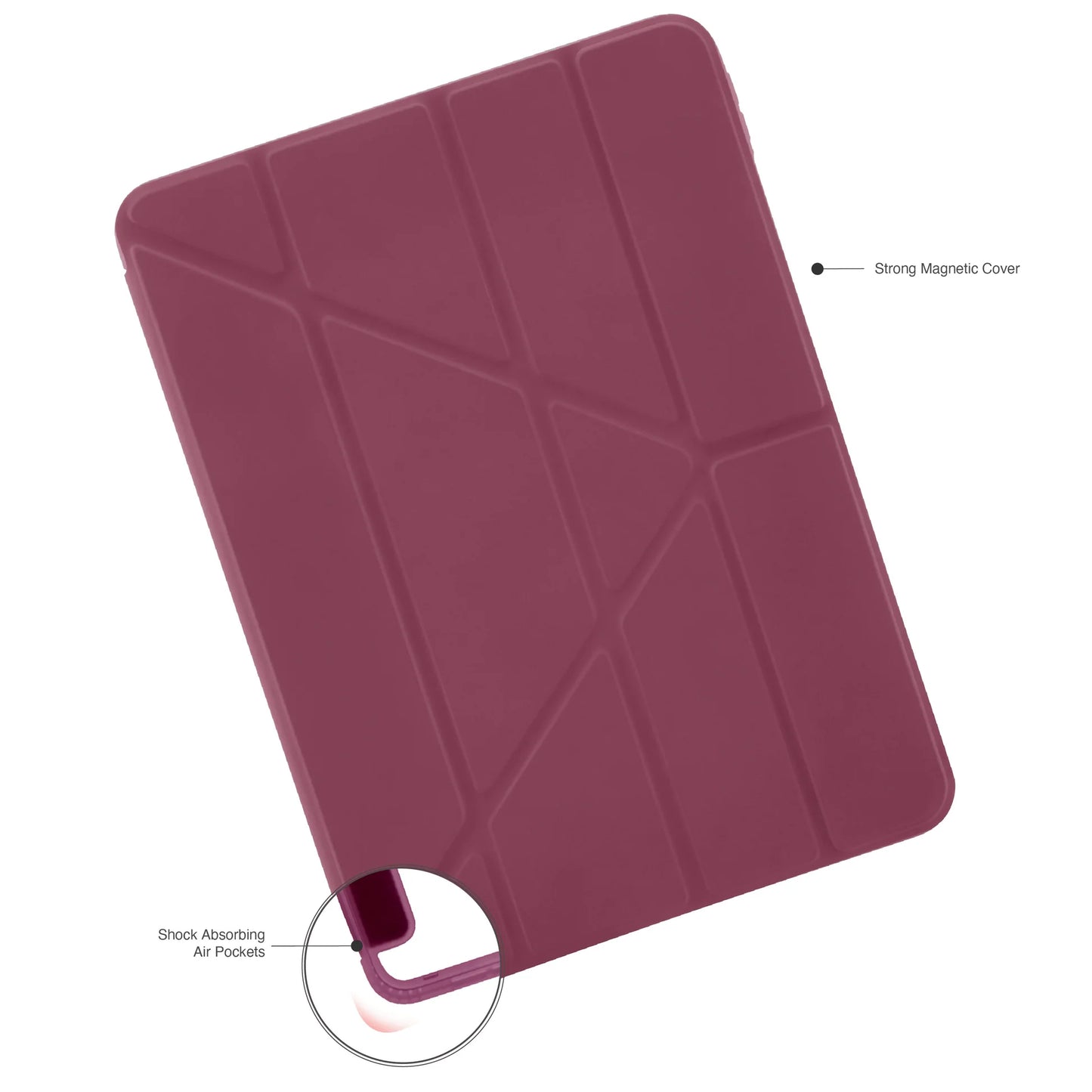 Origami Case pour iPad (10e gén./A16) - Bordeaux