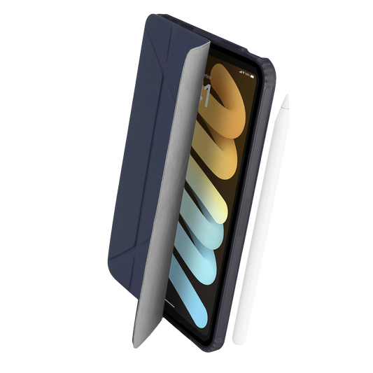 Pipetto Origami Case voor iPad mini 6/7 - Donkerblauw